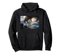 Witness the Mystic Guardian of Fingal’s Cave Pullover Hoodie