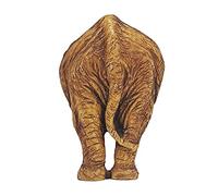 WitnyStore 1¾" Backside of Elephant 3D Resin Fridge Magnet with Artificial Wood Grain Mammal Wild Life Animals Refrigerator Magnets Decorative Collectibles