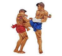 WitnyStore 4¼" Muay Thai Ta Pian Fang Tor or Barb Fish Hides in Stump Basic Movement Muaythai Boxing Martial Arts 3D Resin Fridge Magnet Souvenir Refrigerator Magnets Decorative Collectibles Gifts