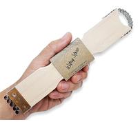 WitnyStore Coconut Grater - Vintage Kitchen Tool - Thai Traditional Style Multipurpose Easy to Use Portable Wooden Hand Held Scraper and Shredder for Fresh or Baby Coconut Meat - 7 x 1.5 x 0.5 inches