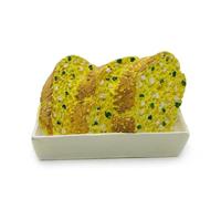 WitnyStore Tiny 1¾" Garlic Bread Magnet - Miniature Hand Made Painted Resin 3D Fast Foods Decorative Refrigerator Fridge Magnets Magnetic Board Kitchen Décor Collectible Souvenir Gifts