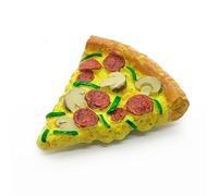 WitnyStore Tiny 1¾" Pizza Slice Magnet - Miniature Hand Made Painted Resin 3D Fast Foods Decorative Refrigerator Fridge Magnets Magnetic Board Kitchen Décor Collectible Souvenir Gifts