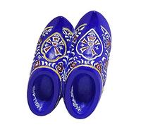 WitnyStore Tiny Blue Klompen Clogs Dutch Traditional Shoes Holland Netherlands Western Europe Tourist Attractions Resin Refrigerator Magnet Traveler Souvenir Gift Memento 3D Fridge Magnets