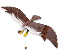 WitnyStore Wooden Bird Mobile 25" Black Flying Eagle Hand Made Painted Wood Flapping Wing Birds Hanging Ceiling Decor Wind Chimes Handcrafted Art Animal Decorative Collectibles Décor Gifts Souvenirs