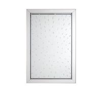 witoka bevelled edge wall mirror in silver