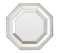 witoka octagonal wall mirror with bevelled edge
