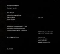 WITOLD LUTOSLAWSKI: MUSIQUE FUNŠBRE; BART¢K: ROMANIAN FOLK DANCES; DIVERTIMENTO;