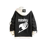 Witorya Anime Fairy Tail Denim Jacket Manga Natsu Dragneel Denim Hoodie Man Woman Trucker Jacket Coat