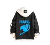 Witorya Anime Fairy Tail Denim Jacket Manga Natsu Dragneel Denim Hoodie Man Woman Trucker Jacket Coat