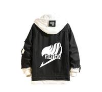 Witorya Anime Fairy Tail Denim Jacket Manga Natsu Dragneel Denim Hoodie Man Woman Trucker Jacket Coat