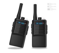 WITPAW 2 Pcs Walkie Talkies for Kids Rechargeable 3 KM Handheld Walkie Talkies Long Range 8 Channel 2 Way Radio Birthday Party Gifts for 3-18 Year Old Girls Boys Outside Adventure Camping Hiking