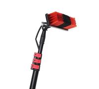 Witriolik 3.6-10.8m Telescopic Water Fed Window Cleaning Pole,Hose Fed Extended Brush Tool Kit,Solar Panel Conservatory Cleaner Water Fed Telescopic Brush for cleaning photovoltaic 30FT/9m IKUN670