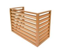 Witriolik aluminum air conditioner fence aircon heatump cover air source heat pump cover ondenser cover air conditioner privacy fence Almond No Top L120*W70*H150(5P)
