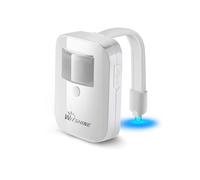 Witshine Rechargeable Toilet Night Light with Motion Sensor - 16 LED Color Inside Bowl, Cool Fun Gadgets for Bathroom Accessories Decor - Funny Stuff for Kids Dad Men and Fatherday's Gift
