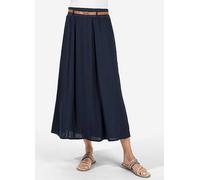 Witt Elasticated Waist Midi Skirt Midnight Blue