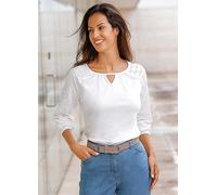 Witt Pattern Three-Quarter Length Sleeve Top Natural