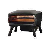 Witt PICCOLO Rotante 13" Outdoor Pizza Oven - Compact, Portable Gas Oven with Rotating Stone & C-Shaped Burner | Ideal for Small Spaces, Easy to Clean, Restaurant-Quality Pizzas at Home - Black