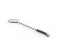 Witt Stainless Steel Pizza Turning Peel - 6.5" Diameter, Long Handle, Nonstick, Lightweight, Perforated Design, Essential for Pizza Oven Owners, Chefs, Cooks, Bakers