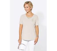 Witt V-Neck Short Sleeve Top White