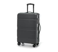 WITTCHEN Comodo Line Suitcase Luggage Made of ABS Telescopic Handle TSA Lock 4 Double Wheels, Darkgray, Mittlerer koffer, Medium Suitcase