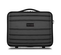 WITTCHEN Cosmetic Case Travel Suitcase Carry-On Cabin Luggage Hardshell Made of ABS Combination Lock Globe Line Black