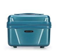WITTCHEN Cosmetic Case Travel Suitcase Carry-On Cabin Luggage Hardshell Made of Polycarbonate Combination Lock Explorer Line Blue