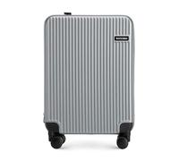 WITTCHEN Flexi Line Expandable Cabin Suitcase Carry-on Baggage Cabin Bag Small Polycarbonate Suitcase TSA Combination Lock Four Double Wheels Aluminum Telescopic Handle Size S Grey