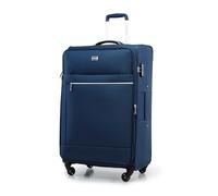 WITTCHEN MIRA Line Cabin Suitcase Carry on Baggage Hand Luggage Cabin Baggage Soft Luggage Polyester Luggage Carrying Handle Telescopic Handle Four Wheels TSA Combination Lock Size S Dark Blue