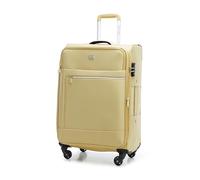 WITTCHEN MIRA Line Cabin Suitcase Carry on Baggage Hand Luggage Cabin Baggage Soft Luggage Polyester Luggage Carrying Handle Telescopic Handle Four Wheels TSA Combination Lock Size S Beige