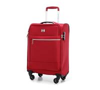 WITTCHEN MIRA Line Medium Suitcase Baggage Luggage Suitcase Soft Luggage Polyester Luggage Carrying Handle Telescopic Handle Four Wheels TSA Combination Lock Size M Red