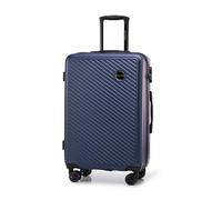 WITTCHEN Travel Suitcase Carry-On Cabin Luggage Hardshell Made of ABS with 4 Spinner Wheels Combination Lock Telescopic Handle Circle Line Set of 3 suitcases Darkblue