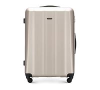 WITTCHEN Travel Suitcase Carry-On Cabin Luggage Hardshell Made of Polycarbonate with 4 Spinner Wheels Combination Lock Telescopic Handle Cruise Line Size Large Suitcase Chamapgne
