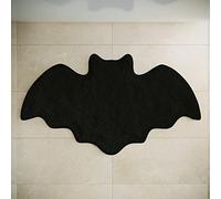 WITTIZA Halloween Bat Bath Mat - Rugs Decor Bats Bathroom Rug Decoration Black Gothic Gift Goth Gifts Set Room Decorations Spooky Witch Witchy Home Batman Cute Door Mats