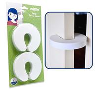 Wittle Finger Pinch Guard - 2pk. Child Proofing Doors Made Easy with Soft Yet Durable Foam Door Stopper. Prevents Finger Pinch Injuries, Slamming Doors, and Baby or Pet from Getting Locked in Room