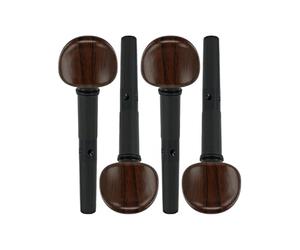 Wittner 270111S04P Set of 4 Violin Fine Tuning Swivels for 4/4-3/4 Violin Diameter 7.8/1:30 Rosewood Colours Made in Germany
