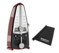 Wittner 834 Taktell Piccolo Mechanical Metronome Red with Keepdrum Microfibre Cloth