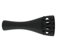 Wittner 918121 Violin tailpiece Ultra 3/4 - high-tech plastic - 4 fine tuners - ultra-light - with nylon hanging tailgut - black