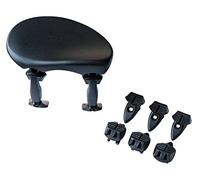 Wittner chinrest Augsburg, center chinrest violin 4/4, high-tech plastic, height and inclination selectable, easy to adjust, without screwdriver, black, 256211, Made in Germany