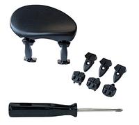Wittner chinrest Augsburg, center chinrest Viola, high-tech plastic, height and inclination selectable, easy to adjust, with screwdriver, black, 257131, Made in Germany