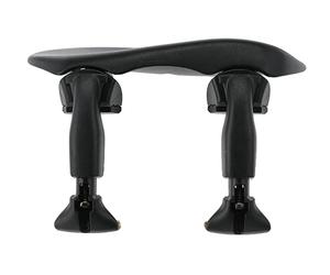 Wittner Chinrest Augsburg, centre-mounted chinrest Violin 1/2-1/4, high-tech plastic, height and tilt adjustable, easy to adjust, without screwdriver, black, Made in Germany, 256231