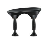 Wittner Chinrest, centre-mounted chinrest Viola, high-tech plastic, anatomically shaped, allergy-tested, without screwdriver, black, Made in Germany, 254231