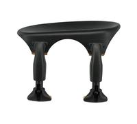 Wittner Chinrest, centre-mounted chinrest Violin 1/2-1/4, high-tech plastic, anatomically shaped, allergy-tested, without screwdriver, black, Made in Germany, 253231