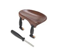 Wittner Chin Rest for Violin 4/4, Rosewood, High-Tech Plastic, Anatomically Shaped, Allergy Tested, with Installation Tool