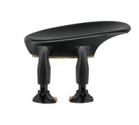 Wittner Chinrest, side-mounted chinrest Violin 1/2-1/4, high-tech plastic, anatomically shaped, allergy-tested, without screwdriver, black, Made in Germany, 250231