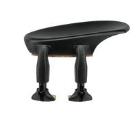 Wittner Chinrest, side-mounted chinrest Violin 1/2 - 1/4, high-tech plastic, anatomically shaped, allergy-tested, with screwdriver, black, Made in Germany, 250131