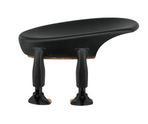 Wittner Chinrest, side-mounted chinrest Violin 4/4, high-tech plastic, anatomically shaped, allergy-tested, without screwdriver, black, Made in Germany, 250211