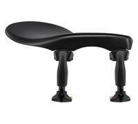 Wittner chin rest Zuerich, lateral chin rest violin 1/2, high-tech plastic, height adjustable, inclination selectable, with screwdriver, black, 258131, Made in Germany