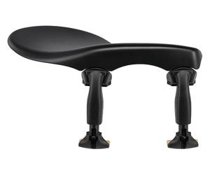 Wittner Chinrest Zuerich, side-mounted chinrest Violin 4/4-3/4, high-tech plastic, height adjustable, tilt adjustable, with screwdriver, black, Made in Germany, 258111