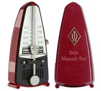 Wittner Mechanical Metronome 834 Taktell Piccolo Red with Personalised Engraving