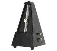 Wittner Metronome Taktell Pyramid Shape System Maelzel Series 855 - Plastic casing - With bell - Black - Mechanically wound - No batteries required - Made in Germany